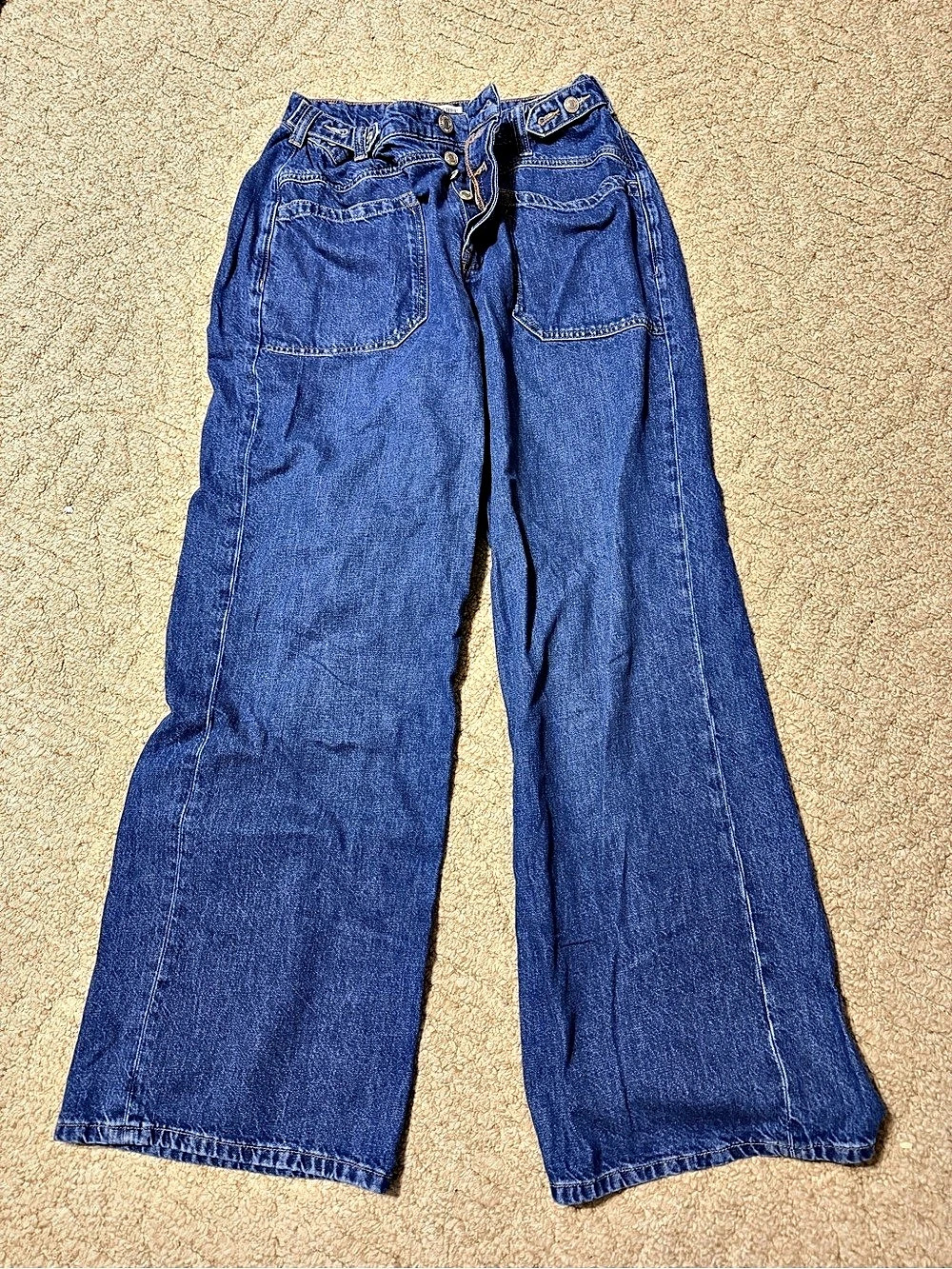 We The Free Palmer Cuffed Jeans Blue Waist 31